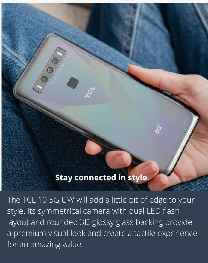 TCL 10 5G UW 128GB Diamond Gray Smartphone (Verizon) (Renewed) - Image 4