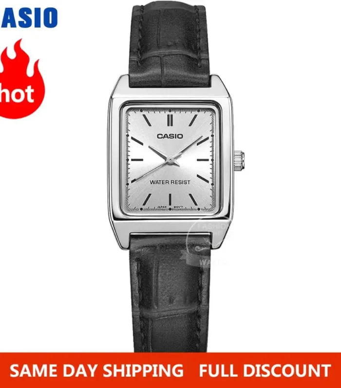 Casio Watch women Luxury Brand Analog Leather Square dial Women's Wrist Watch Female Quartz Clock Relogio Mulher LTP-V007